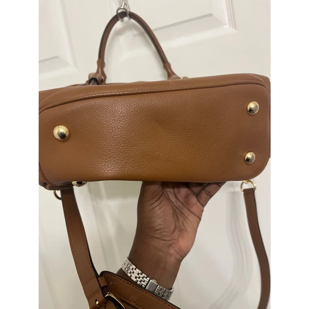 Authentic Michael Kors Brown Pebbled Leather Shoulder Bag
